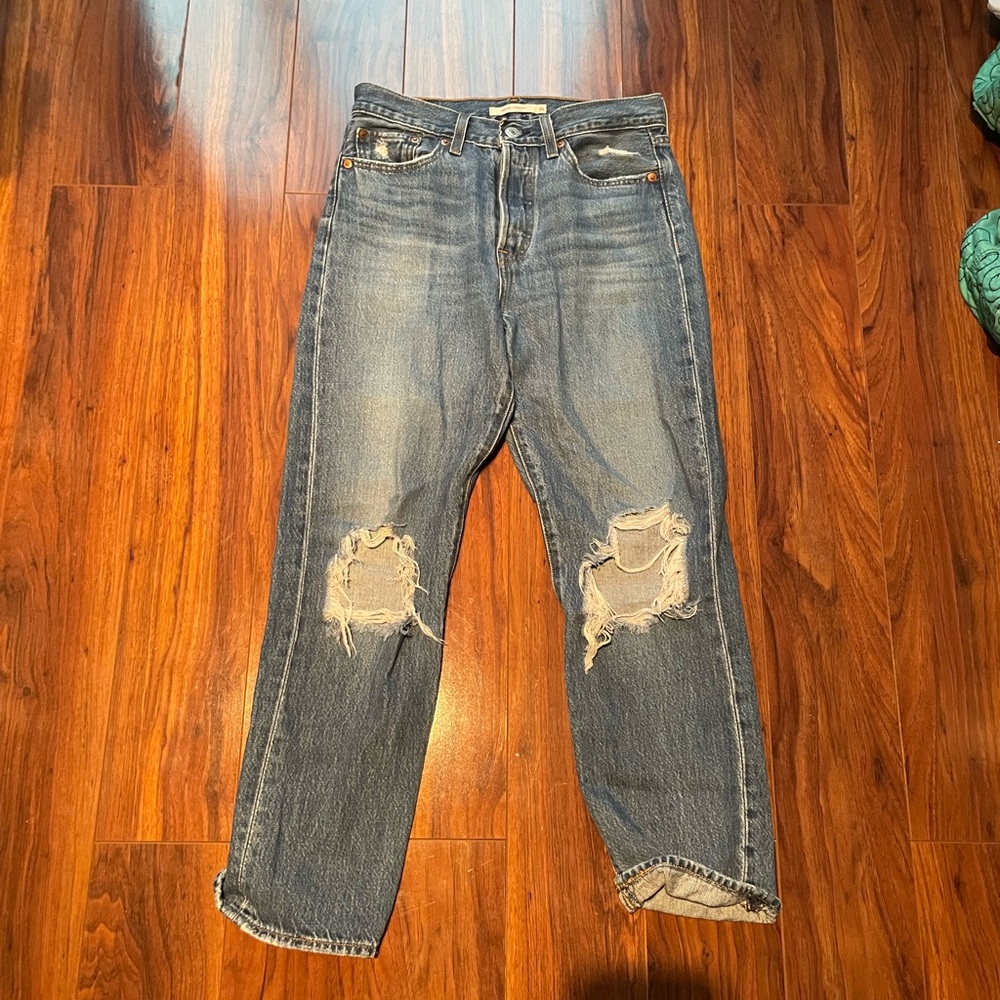Levi’s Wedgie Straight Blue Jeans